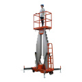 100Kg 10m hydraulic aluminum alloy mast lift  mobile Outdoor hydraulic lift